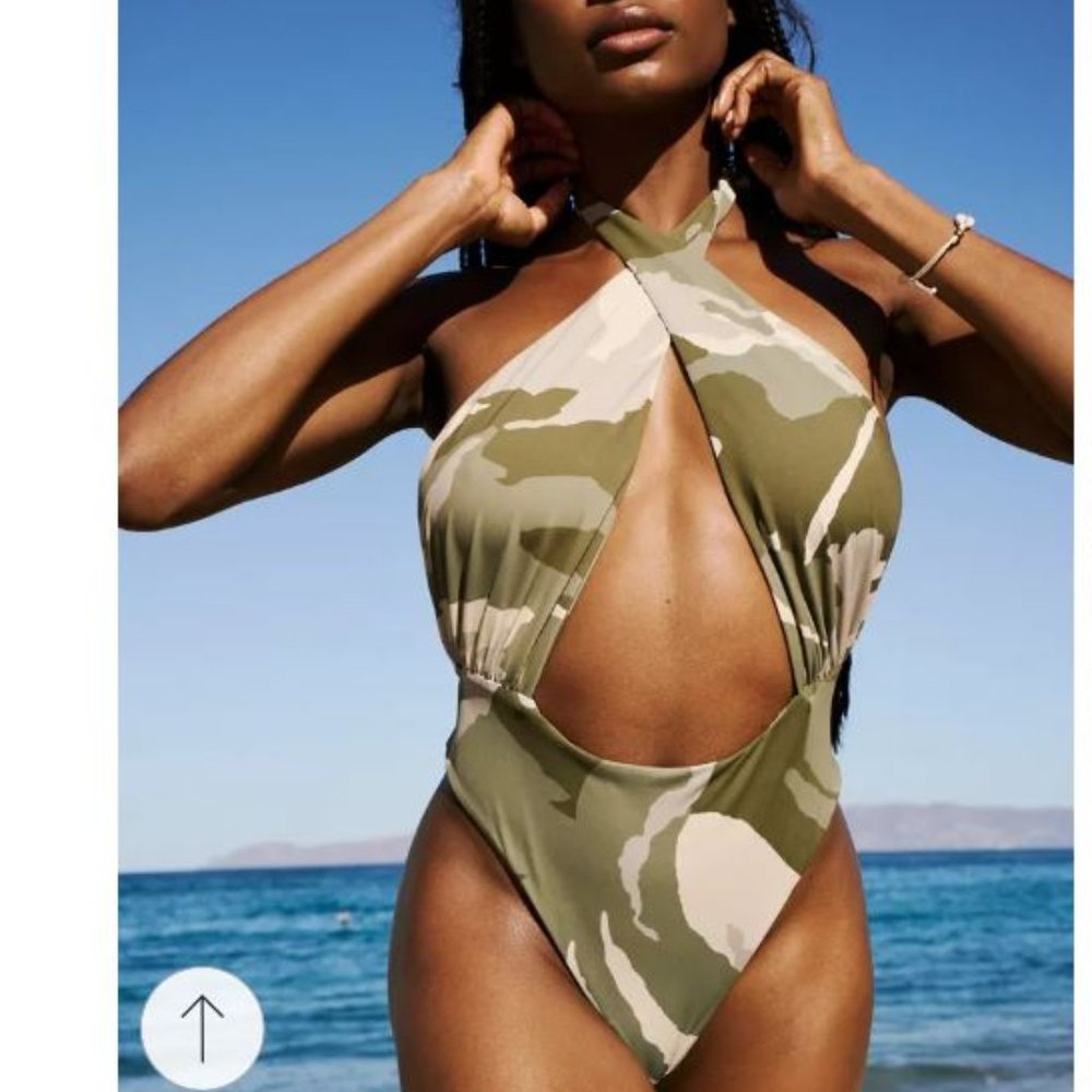 Urban Outfitters Camouflage One Piece Swimsuit
